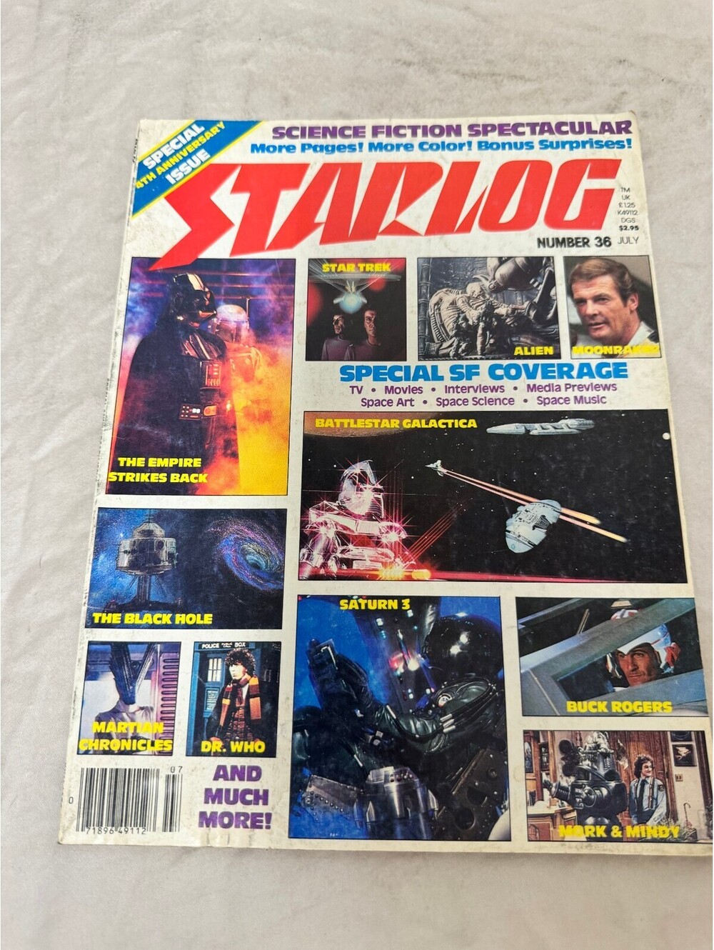 Starlog Magazine Issue 36 July 1980 Star Wars Empire Strikes Back Sci-Fi